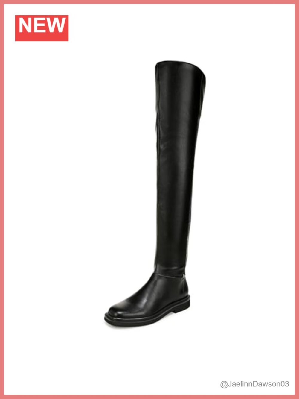 Faux Leather Over the Knee Boots Side Zipper Round Toe Trendy Women's